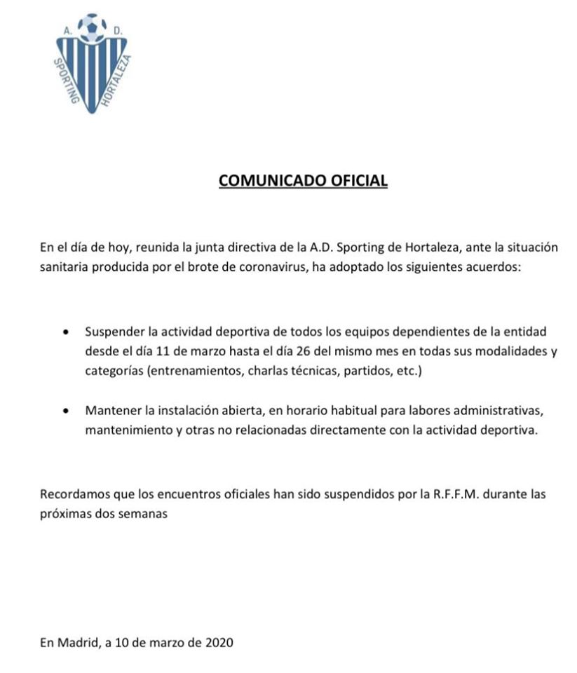 El club pone en marcha el plan de activación física “Entrena en casa Sportinguista”.